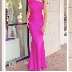 Nicole Bakti Fushia Mother of the bride/evening gown